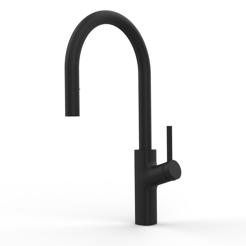 Robinet de cuisine à poignée simple chromée