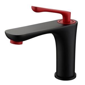 Robinet de salle de bain en laiton noire mate mate mate