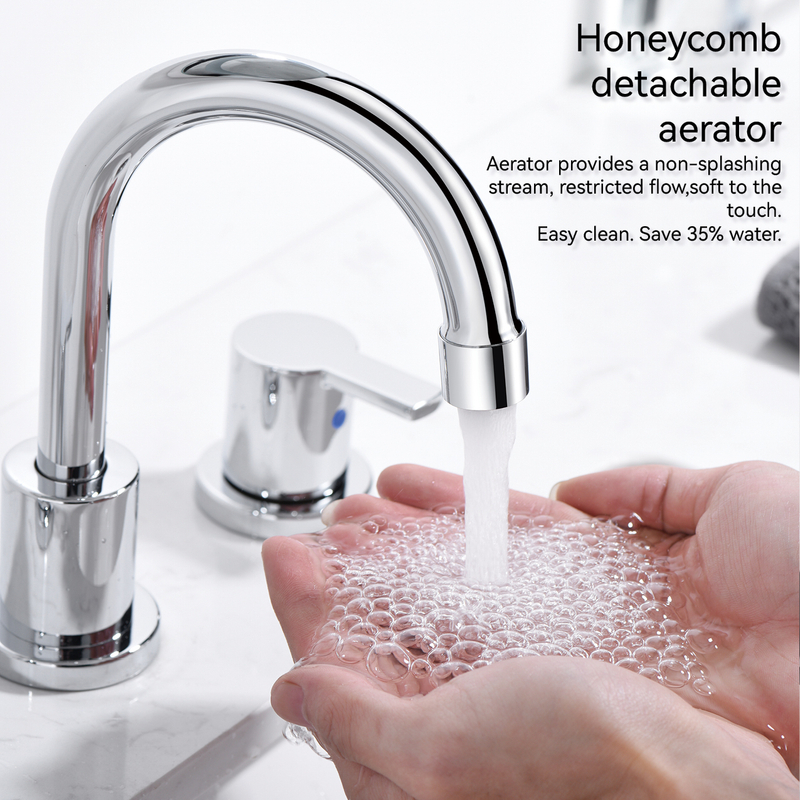 Fauteur de bassin de salle de bain sournois robinet de bassin de visage répandu Cupc Double manche 