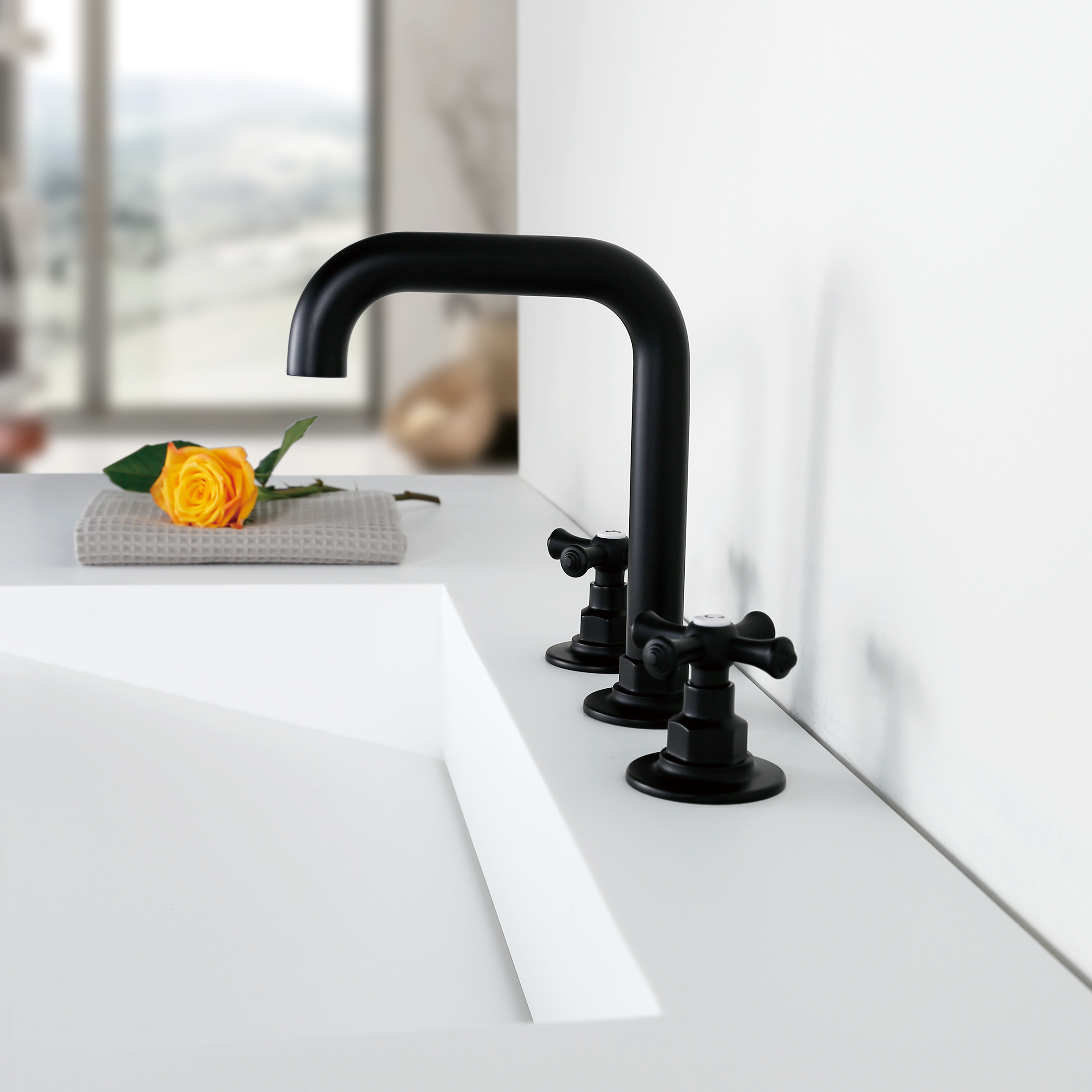 Tapis de laveur de robinet de salle de bain à 3 trous de haute qualité Tapis