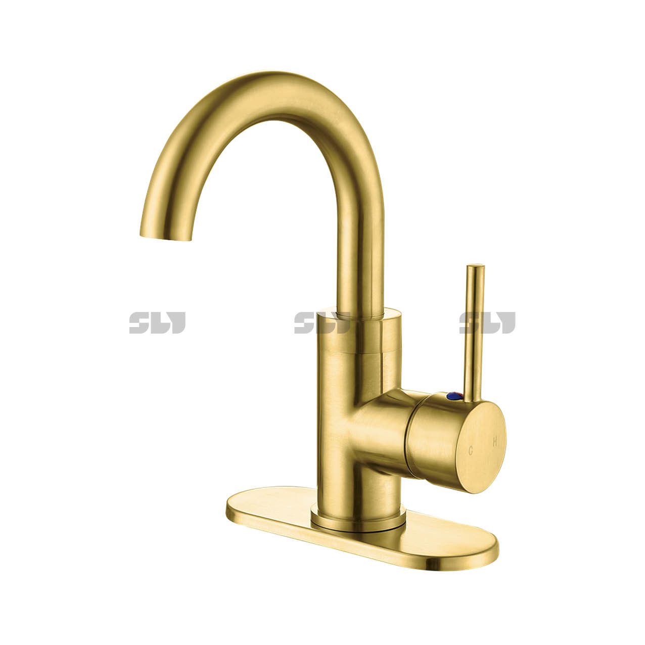 Robinet de bassin de salle de bain CupC moderne moderne monte de brome de toilette en acier inoxydable monté chromé robinet de bassin 
