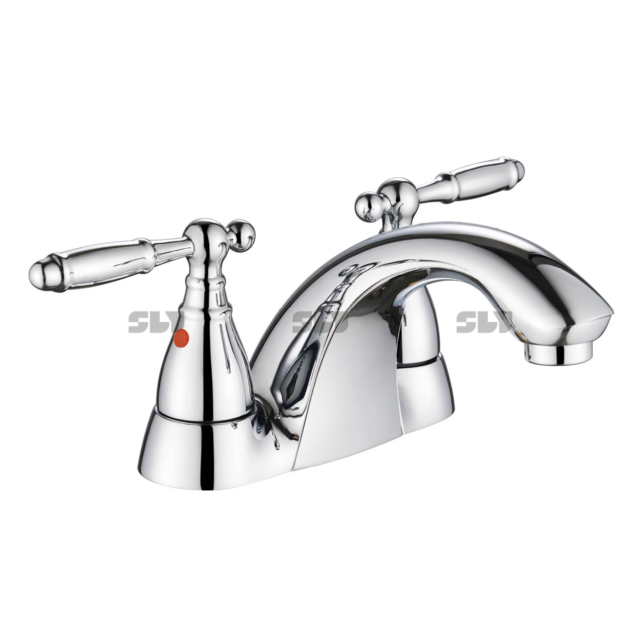 Robinet de lavabo de salle de bain monté sur pont moderne monte 