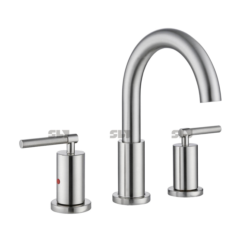 Robinet bassin de lavabo moderne de lait en laiton moderne mate