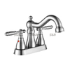 Robinet de bassin à double poignée moderne moderne robinet de salle de bain robinet de 4 pouces 