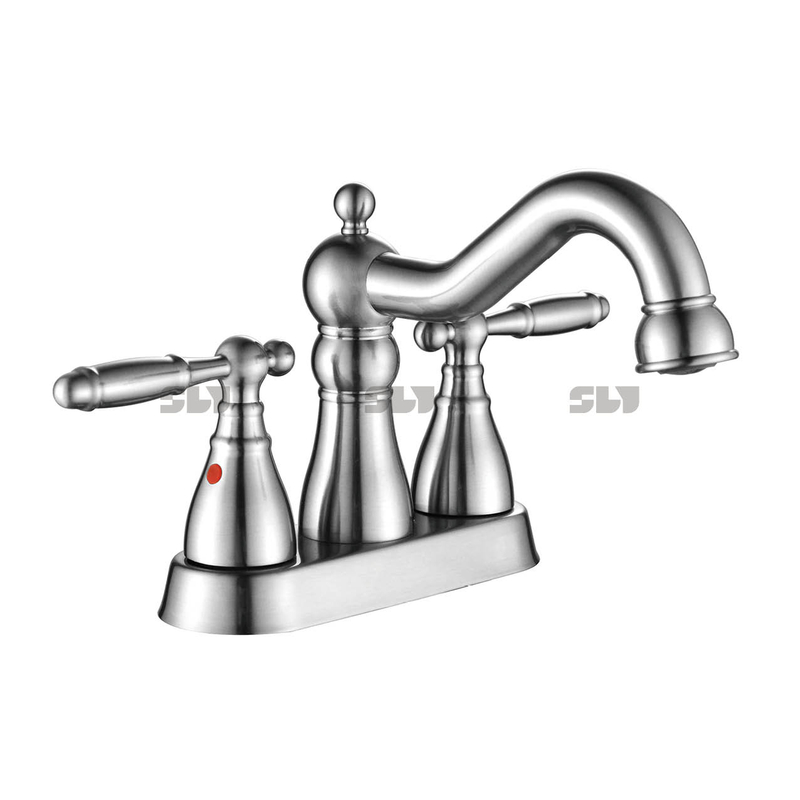 Robinet de bassin à double poignée moderne moderne robinet de salle de bain robinet de 4 pouces 