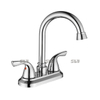 Double bassin de luxe sournois 2 Handle Robinet de salle de bain Gold brossé