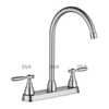 Robinet de lavabo de cuisine à eau de cuisine à eau de deux pouces sournois.