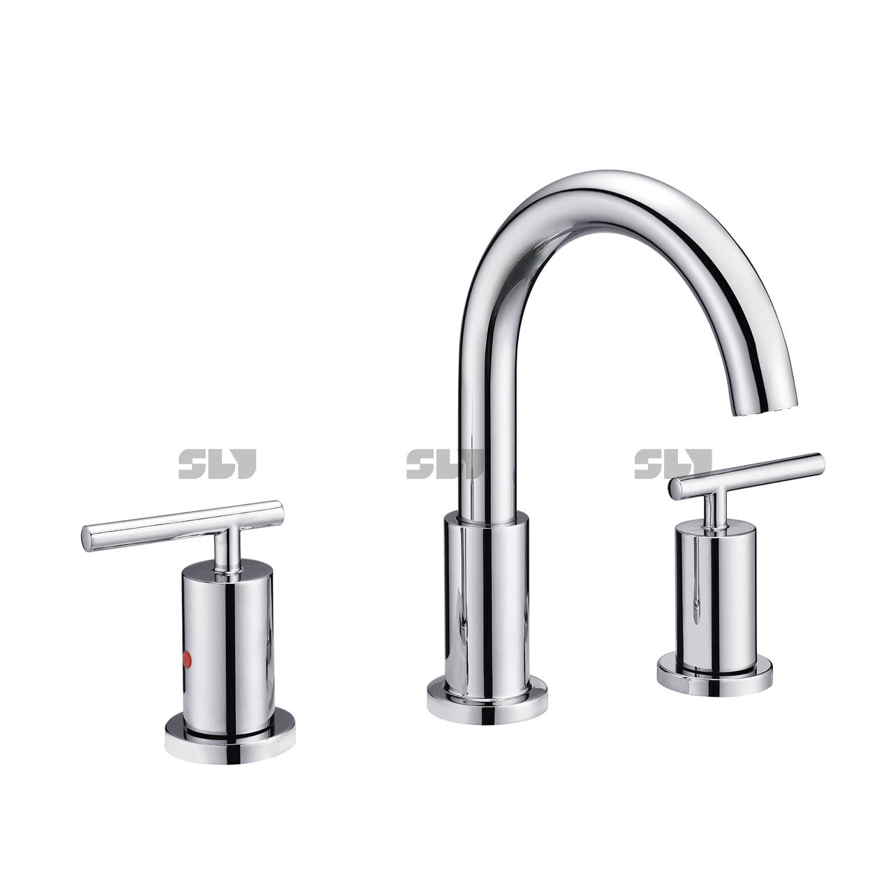 Sly Cupc Modern Widespread Wide Saving 3 trous Basin pour visage Basin Bath Bown Wash Basin Robinet 