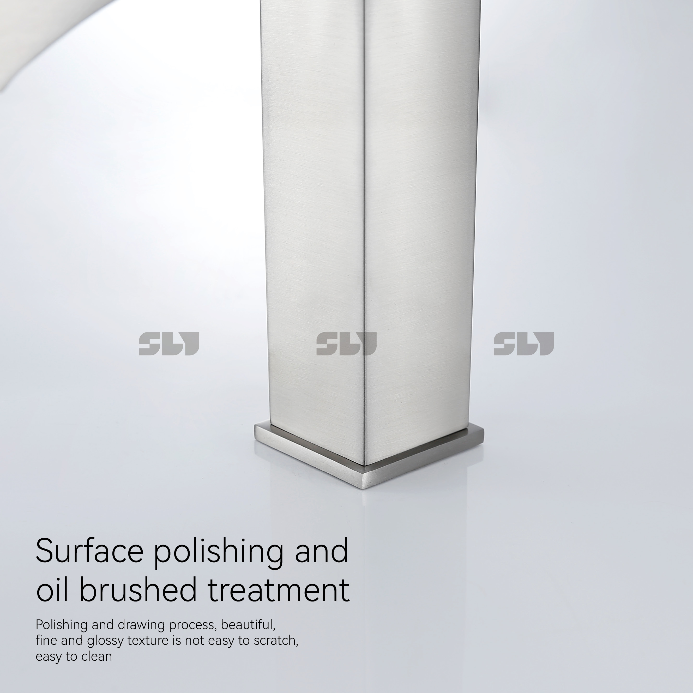 Robinet en acier inoxydable sournois salle de bain de salle de bain simple lavabo nouveau robinets de conception
