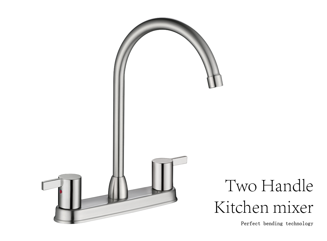 robinet de cuisine &agrave; deux poign&eacute;es
