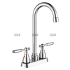2022 robinet de cuisine de salle de bain nickel brossé robinet de lavabo de 4 pouces