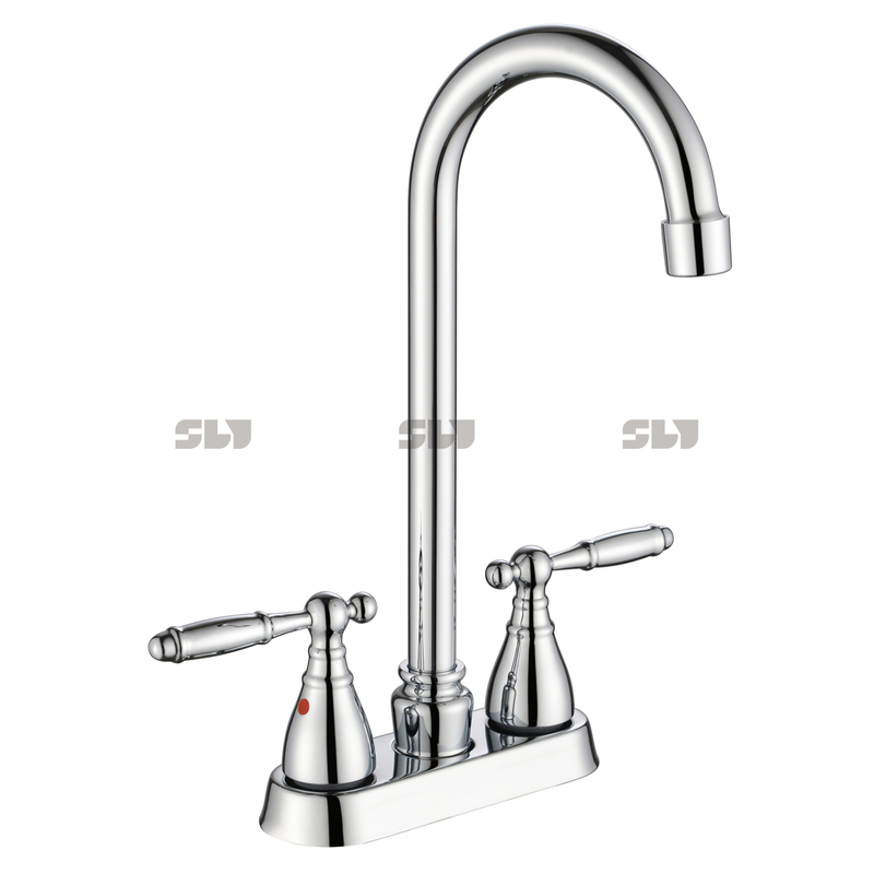 2022 robinet de cuisine de salle de bain nickel brossé robinet de lavabo de 4 pouces