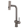 Robinets de cuisine moderne nickel brossé.