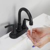 Robinet de salle de bain noir zinc mat pour les robinets de baignoire