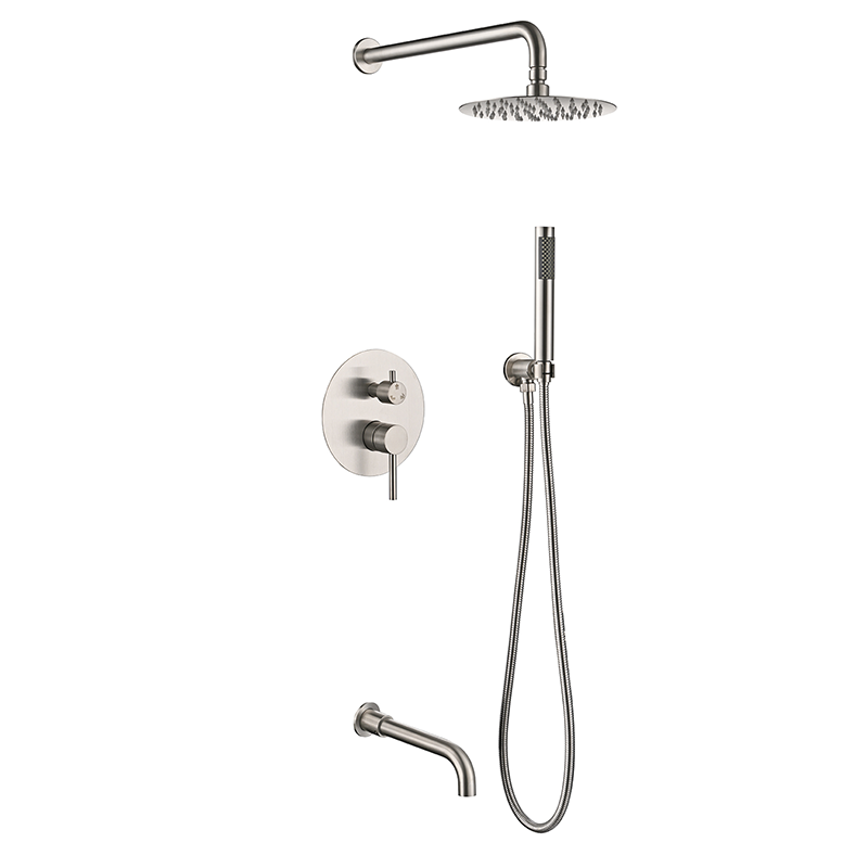 Samliyu Rain Shower System Brackaged Nickel 3 Fonction Fonction Fonction de douche Robo Set 