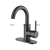 Robinet de bassin de salle de bain CupC moderne moderne monte de brome de toilette en acier inoxydable monté chromé robinet de bassin 