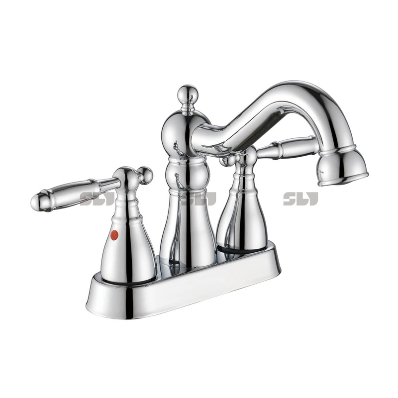 Robinet de bassin à double poignée moderne moderne robinet de salle de bain robinet de 4 pouces 