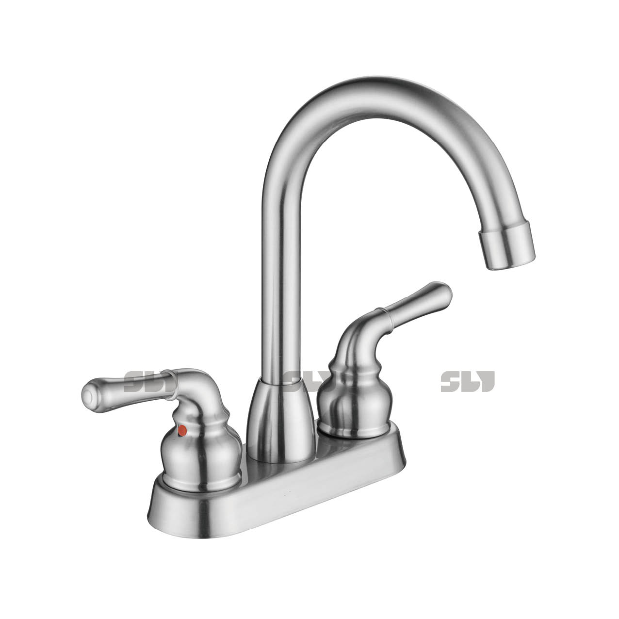 Salle de salle de bain malin de salle de bain Robinet de lavabo de salle de bain brossé nickel de salle de bain robinet mélangeur de vanité 