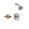 Robinet de douche sournois Set Wall Mount Moup Mélangeur en laiton
