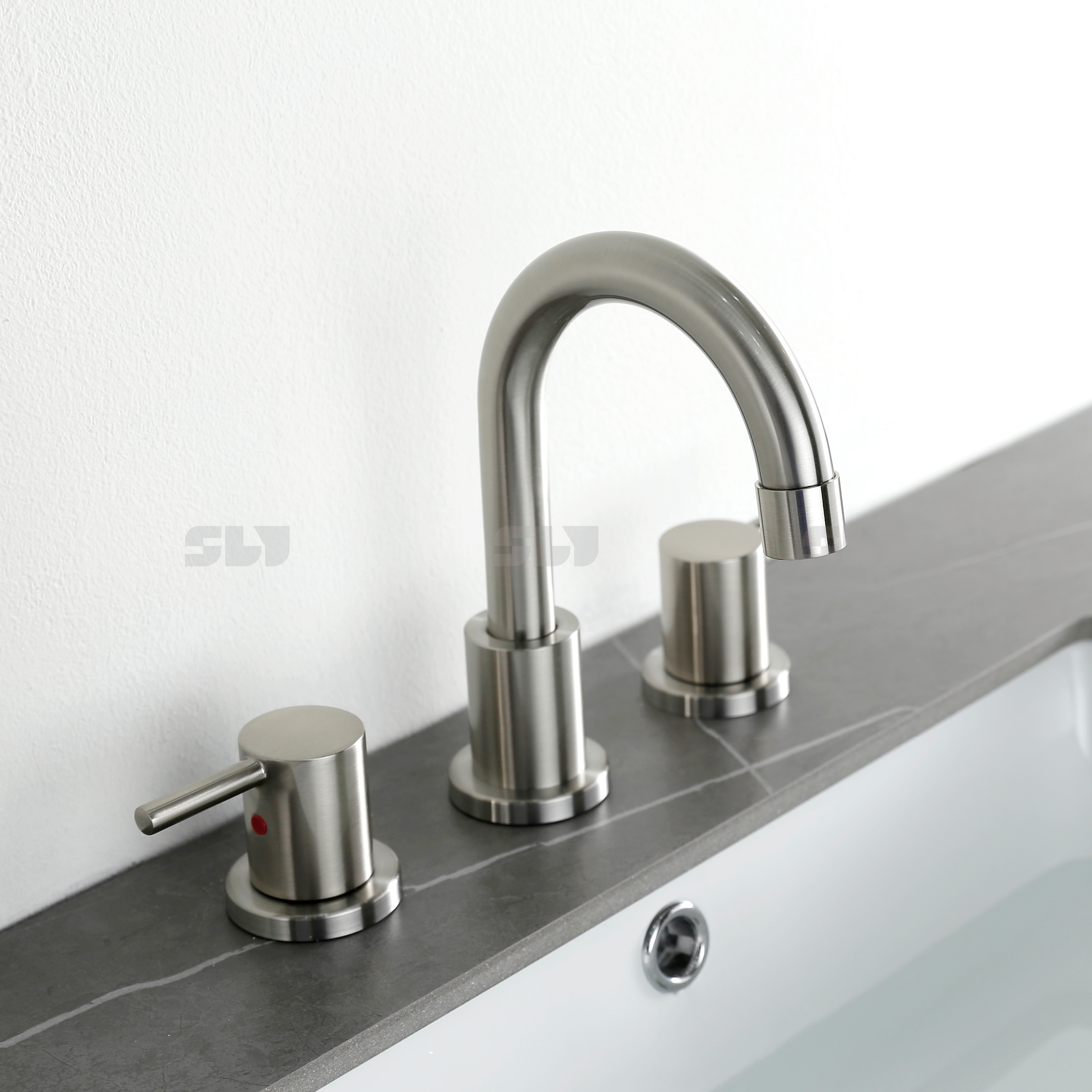 3 trous 8 pouces robinet d'eau widspread de salle de bain mélangeur de robinet d'évier de la salle de bain Taps