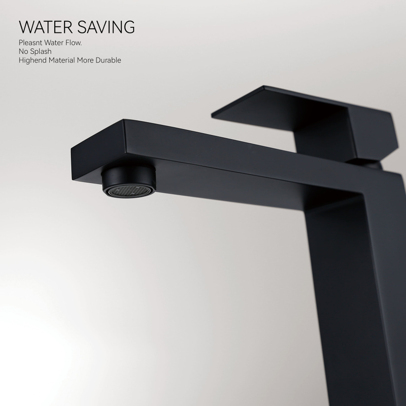 Robinet de bassin simple de meilleure qualité noire de meilleure qualité Bathoir de la salle de bain