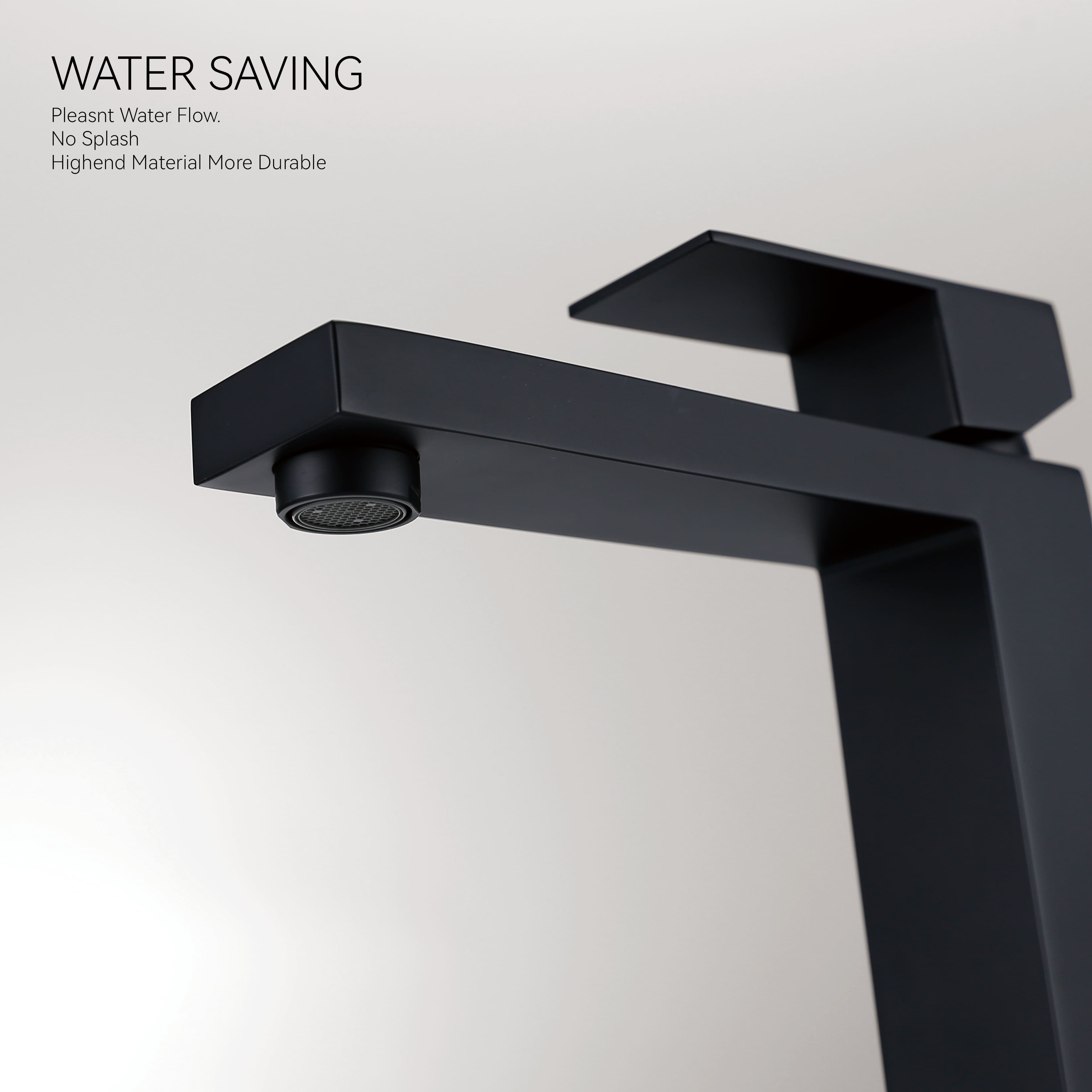 Robinet de bassin simple de meilleure qualité noire de meilleure qualité Bathoir de la salle de bain