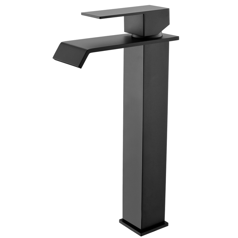 Mélangeur de robinet de robinet de salle de bain à eau chaude et froide noire mate noire mate