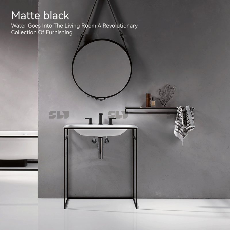 Robinet à double poignée en argent en acier inoxydable sournois