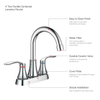 Sly Chrome Vente chaude moderne Mixer évier robinets de salle de bain robinets