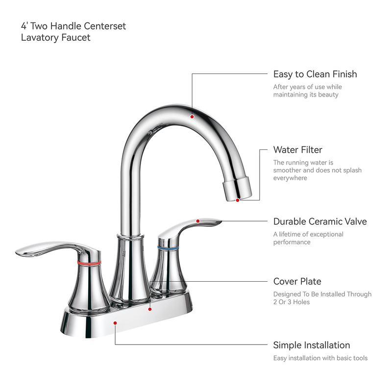 Sly Chrome Vente chaude moderne Mixer évier robinets de salle de bain robinets