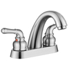 Robinet de salle de bain mesuré en nickel en nickel sourcil.