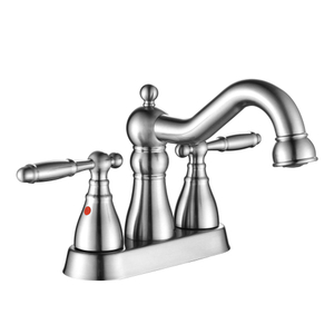 Chromé mûr chromé bien fait mélangeur à robinet d'eau de salle de bain froide et chaude bassin robinets