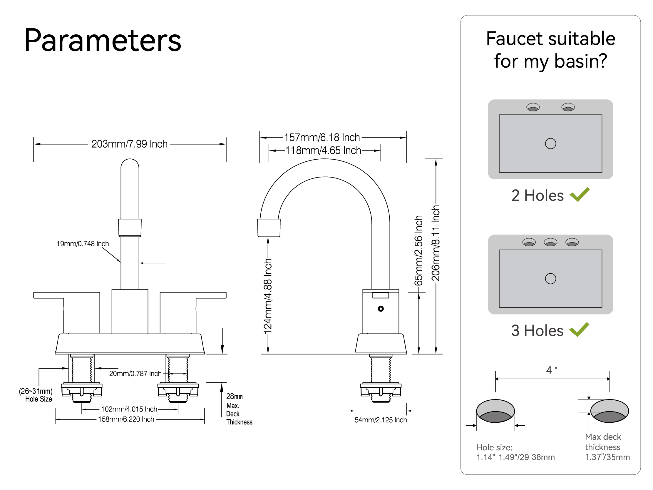 robinet de salle de bain en nickel poli