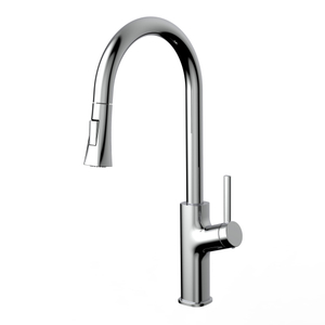 Robinet de lavabo de cuisine sournois sournois avec pistolet à bombarder le mélangeur de cuisine noire chaude et froide
