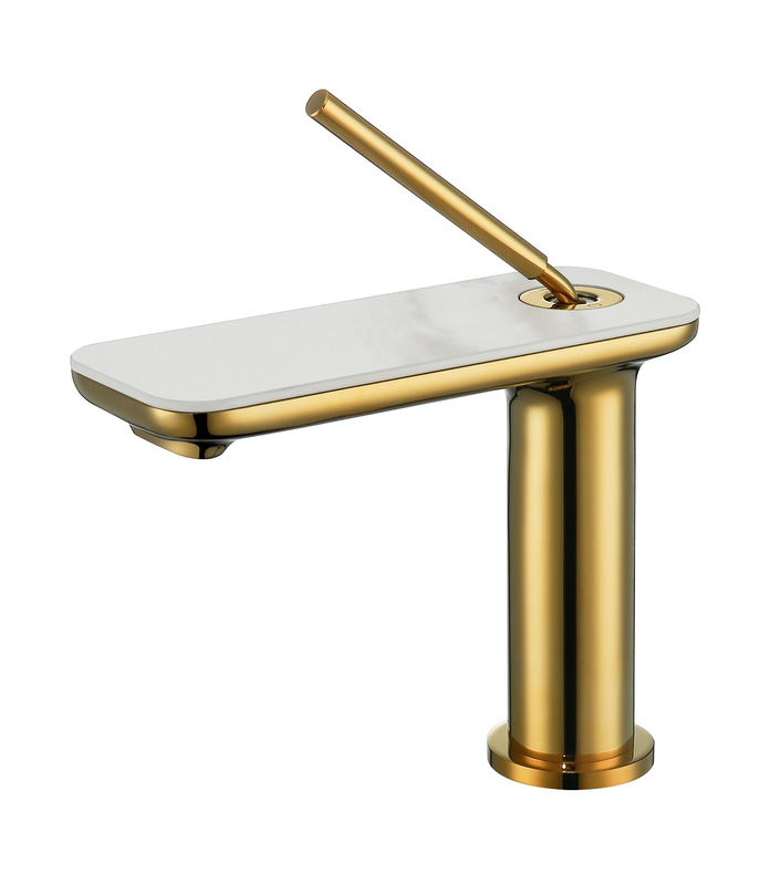 Faupe de lavabo de salle de bain moderne en laiton en laiton en laiton