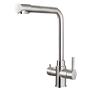 Taps de cuisine nickel brossés sourcils robots d'eau purifiés au robinet d'eau à chaud Filtration d'eau et robinets