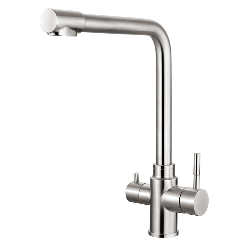 Taps de cuisine nickel brossés sourcils robots d'eau purifiés au robinet d'eau à chaud Filtration d'eau et robinets