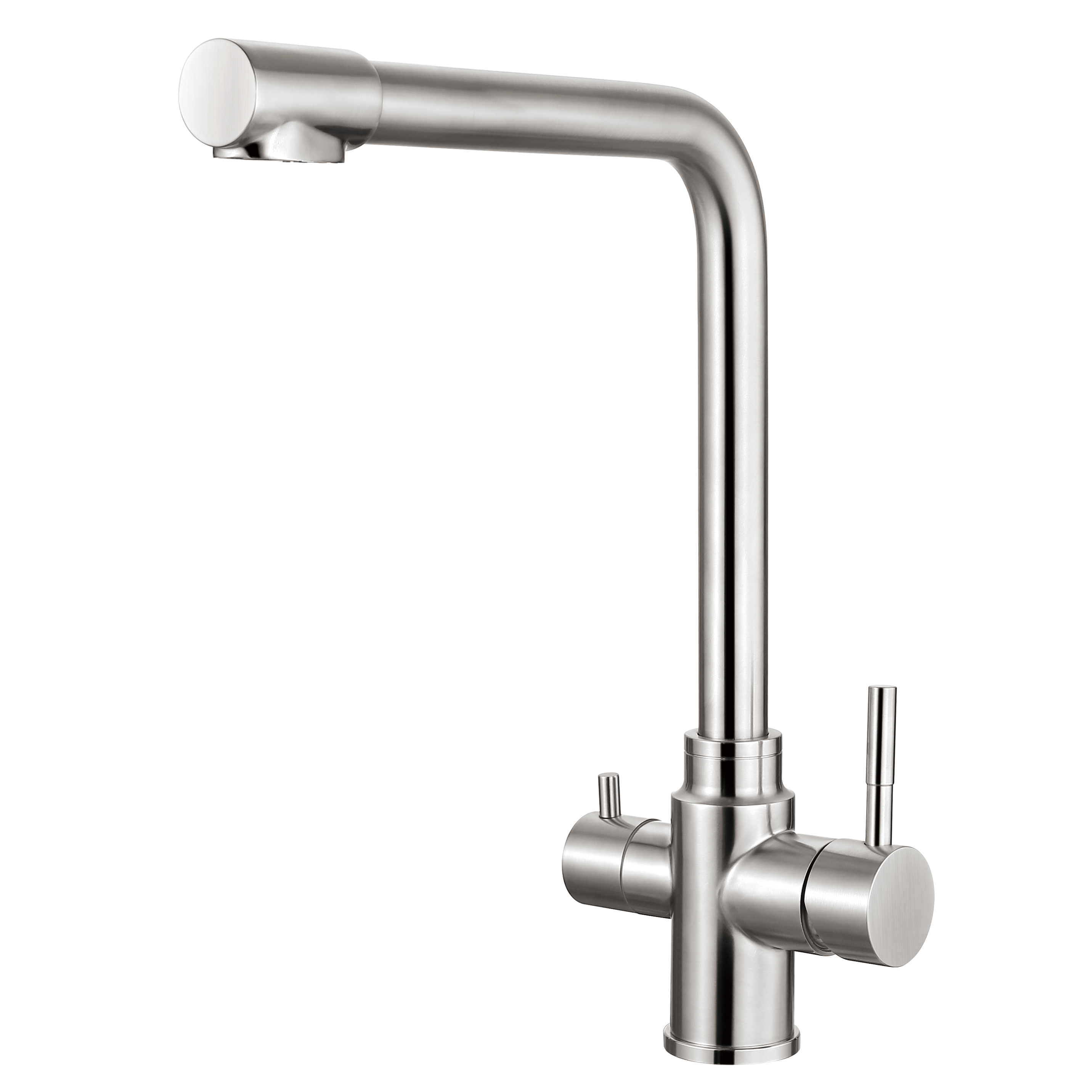 Taps de cuisine nickel brossés sourcils robots d'eau purifiés au robinet d'eau à chaud Filtration d'eau et robinets