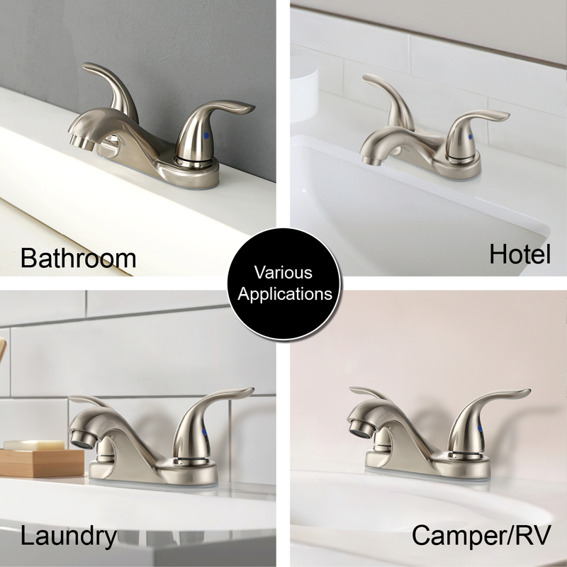 Nickel brossé Nouveau design de luxe Taps de salle de bain robinets d'évier de mixage