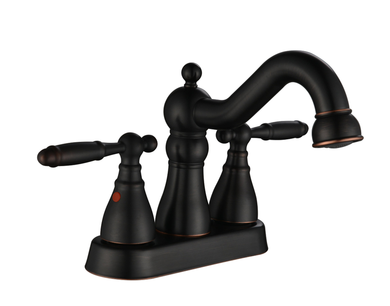 Robinet de bassin à double poignée moderne moderne robinet de salle de bain robinet de 4 pouces 