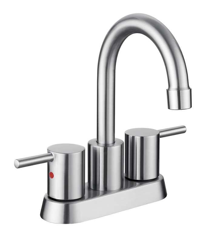 Fauteau de gigandifonction en métal en métal gris gris Cupc Robinet de lavabo de salle de bain