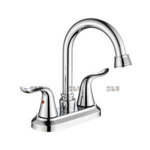 Robinet mitigeur de lavabo durable à deux poignées SLY Robinet mitigeur contemporain chromé