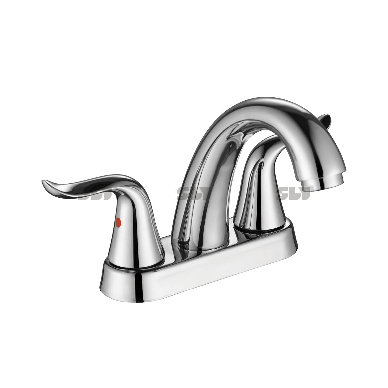 Robinet de lavabo SLY Robinet de salle de bain Robinet de lavabo à double poignée de 4 pouces 
