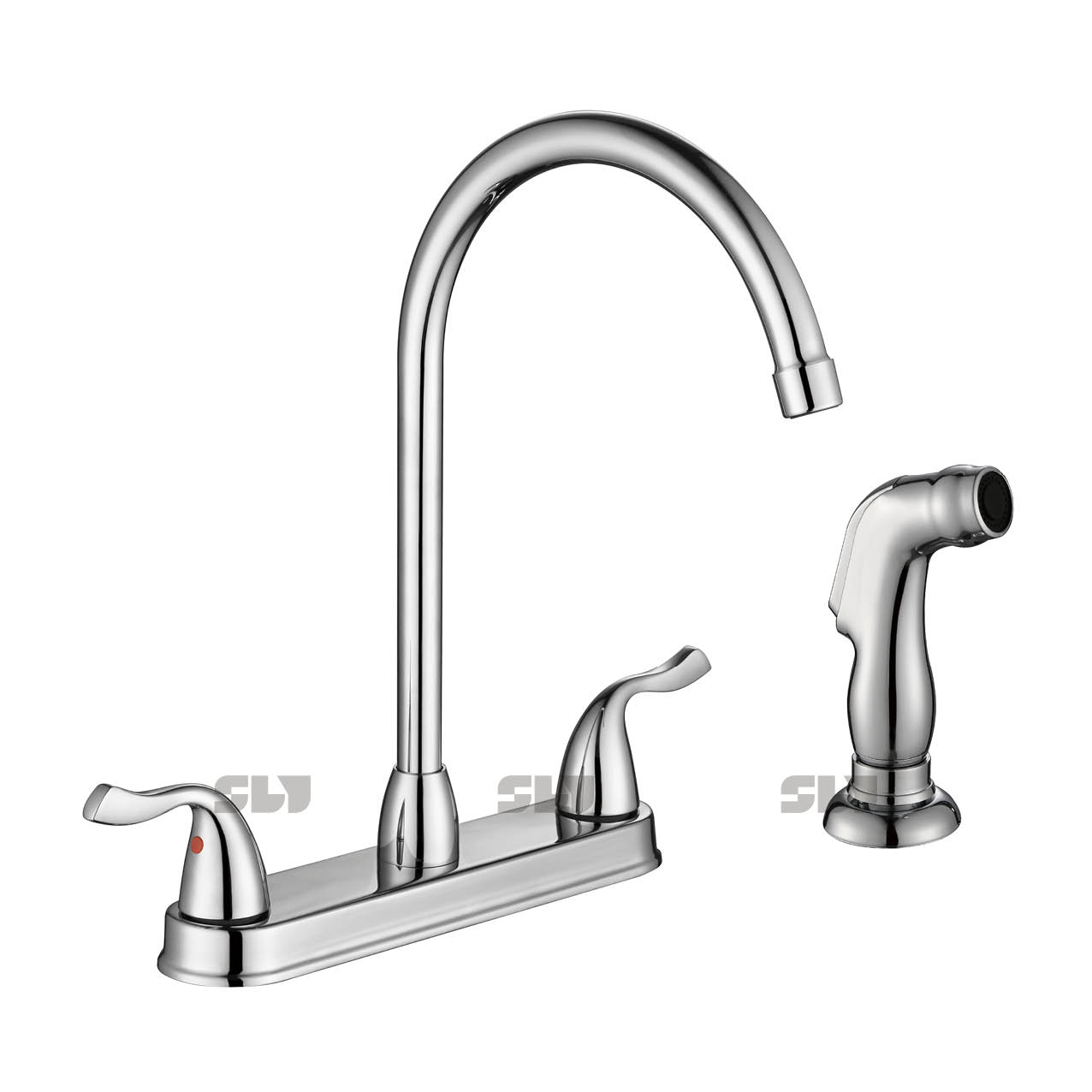 Robinet d'évier de cuisine sournois sournois avec pulvérisateur latéral