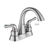 Bassin de salle de bain sournois 2 Handle Fauce de lavabo de salle de bain 4 pouces 