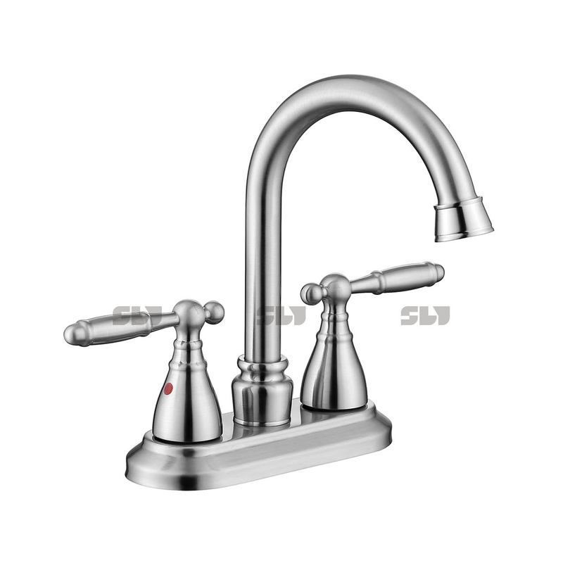 Robinet du bassin de salle de bain à arc sournois sournois robinet de salle de bain monté de bains 