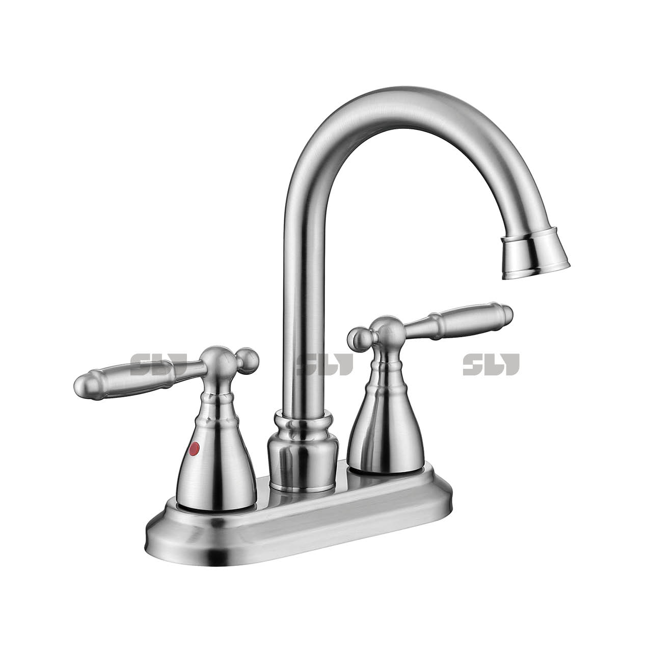Robinet du bassin de salle de bain à arc sournois sournois robinet de salle de bain monté de bains 