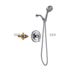 Ensemble de pommeau de douche en laiton brossé SLY Kit de garniture de douche de salle de bain