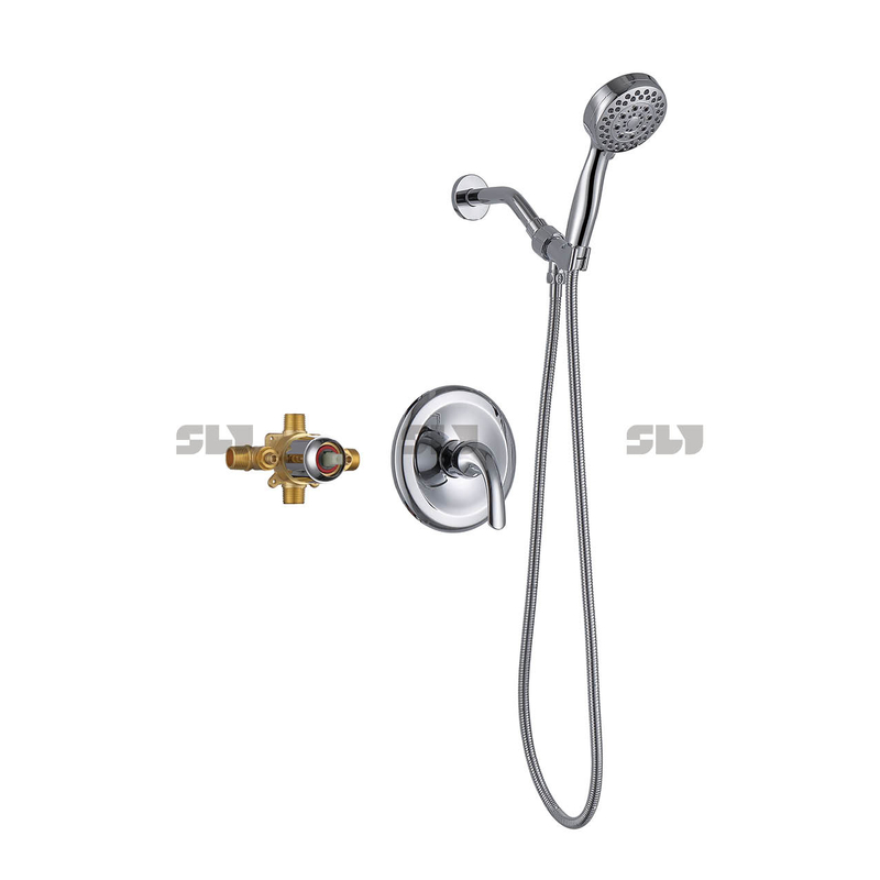Ensemble de pommeau de douche en laiton brossé SLY Kit de garniture de douche de salle de bain