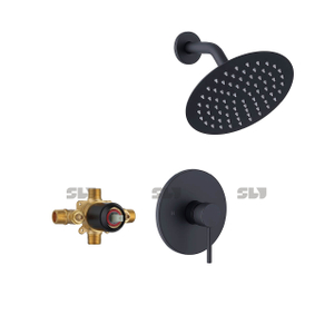 Ensemble de robinet de douche de luxe SLY Mitigeur de bain douche en laiton chromé